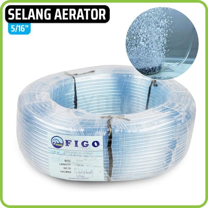 Premium Selang Aerator Aquarium / Selang Elastis Bening 5/16", per Rol