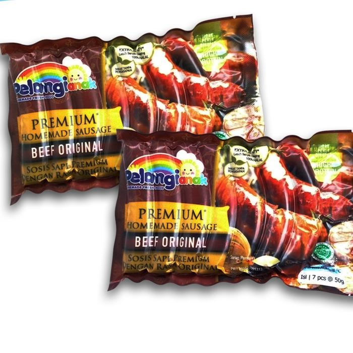

New pelangi sosis beef original non msg non pengawet 400 gram
