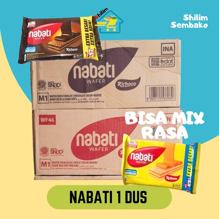 

New [NABATI 60 PCS] NABATI KEJU COKLAT 60 PCS NABATI ECER 2000
