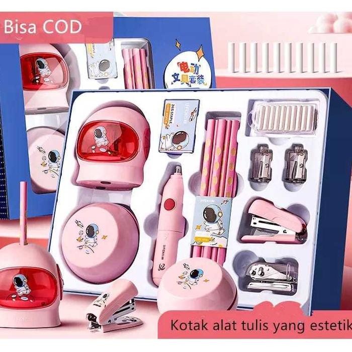 

SIAPKIRIM Set Alat Tulis Sekolah Elektrik Rautan Penghapus Vacum / Electric Stationery READY STOCK