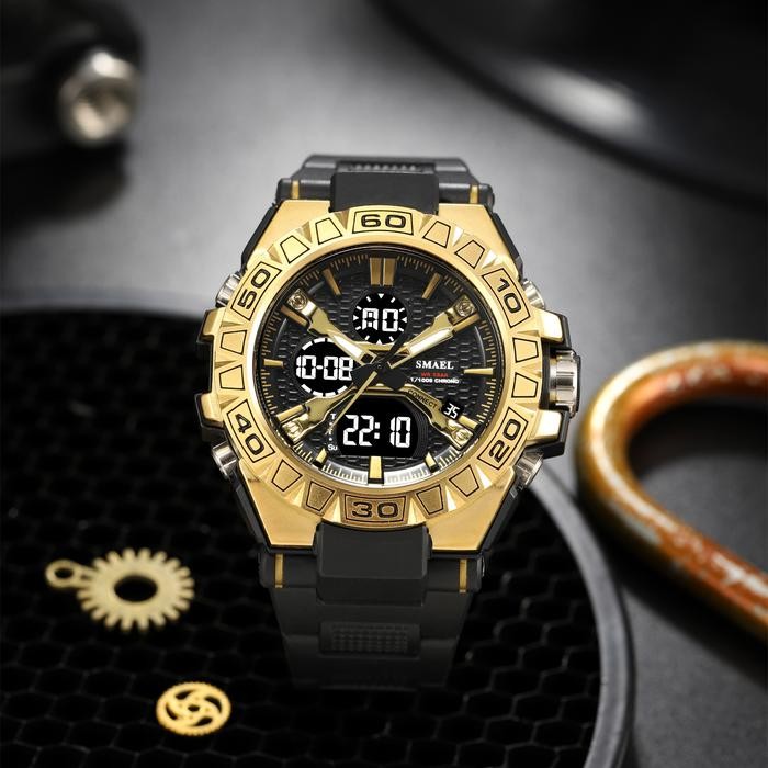 Jam Tangan Sport Analog Digital Pria Wanita Merk Smael 8070