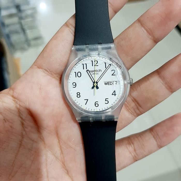 JAM TANGAN WANITA SWATCH GE726 RINSE REPEAT BLACK ORIGINAL BERGARANSI