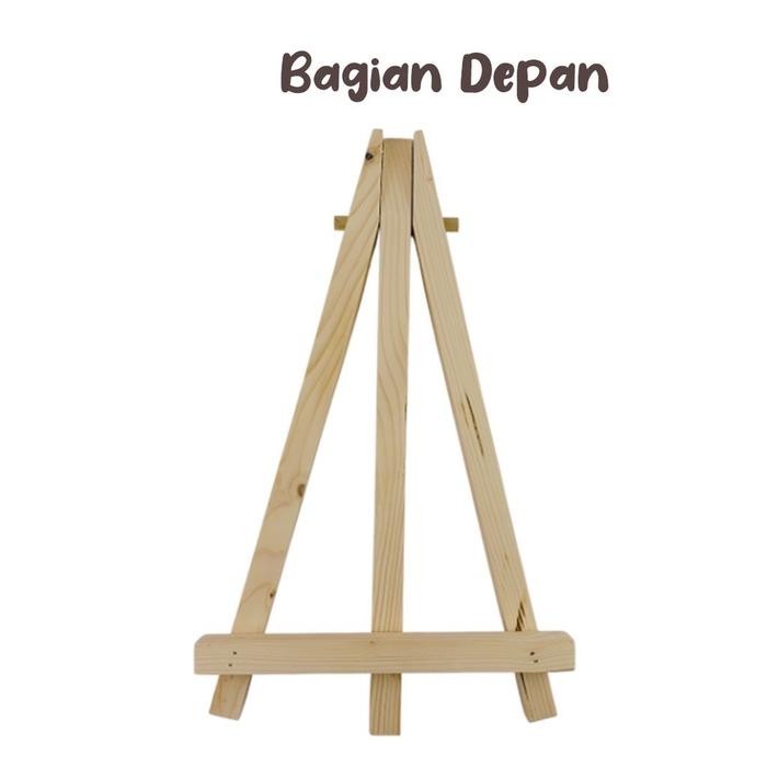

Mini Easel Stand Tripod Kayu Wooden Easel Holder Mini 20 20 40 50 cm Sandaran Hp Dan Kanvas Lukis