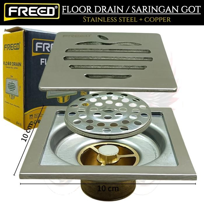 Floor Drain Freed / Floor Drain Apple Stainless / Saringan Got Anti Bau / Saringan Kamar Mandi