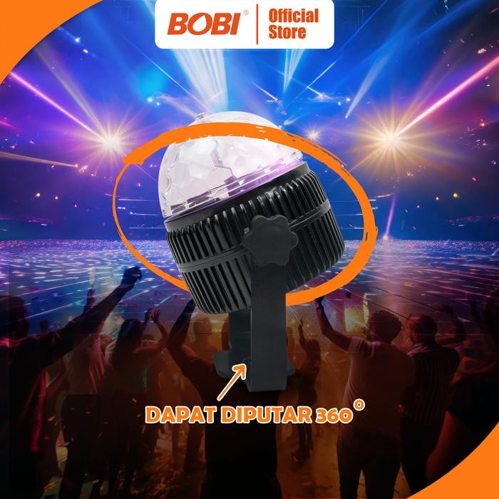 Lampu Disco Pu - Rotating Lamp Party Light LED - Lampu Disco LED Full Color