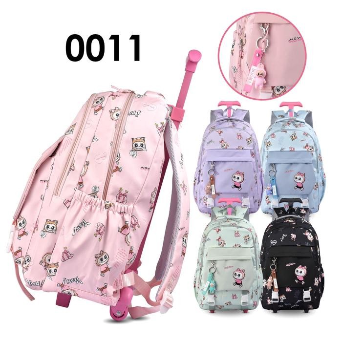 Tas Ransel Import Surabaya-Tas Trolly 0011 Tas Ransel Sekolah Tas Roda Anak Perempuan Tas Anak