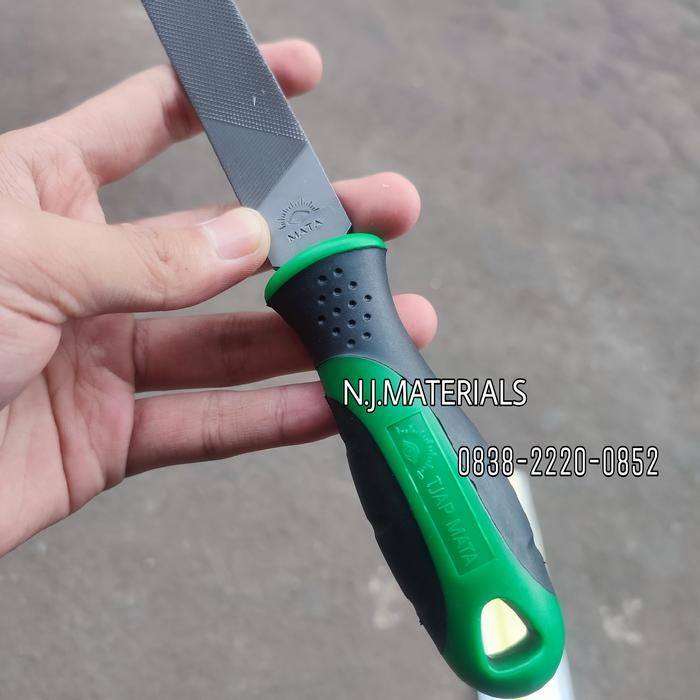 Grosir Kikir Flat Besi 6 8 10 12 Inch Tjap Mata Kikir Flat Gagang Karet