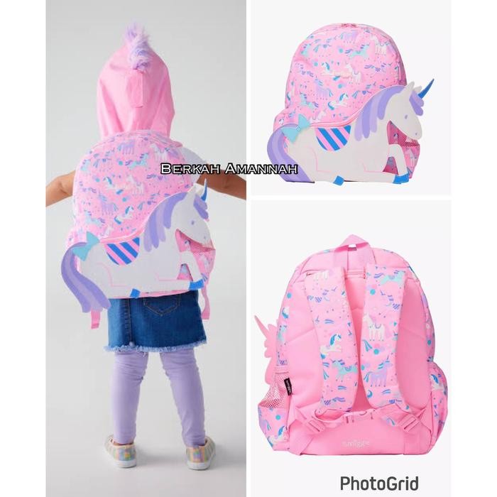 Terbaru Smiggle Junior Glide Hoodie Unicorn Tas Ori Smiggle