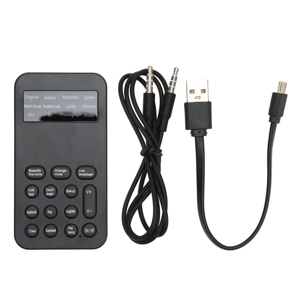 Sound Changer Voice Changer Handheld Mini Voice Changer Device 8 Sound Effects Machine for Phone