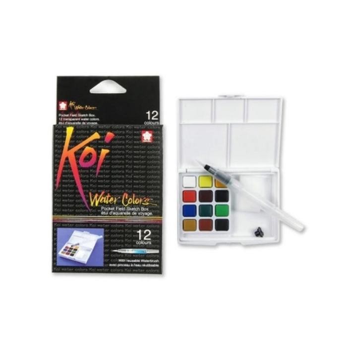 

Cat air sakura koi 12 warna / watercolor 12 colors terbaik untuk tugas semester 1 DKV dan arsitektur