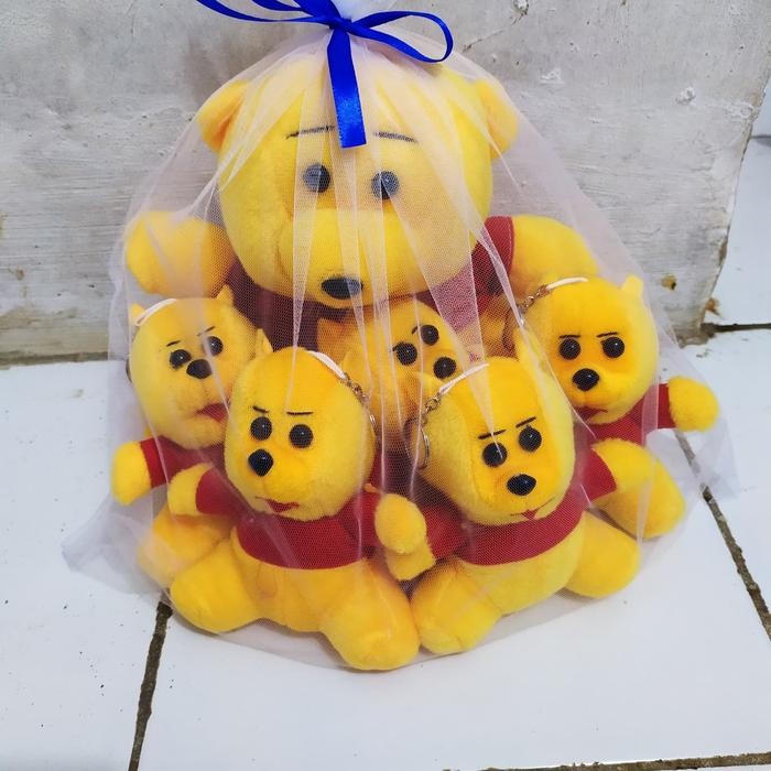 Boneka beranak the pooh mini
