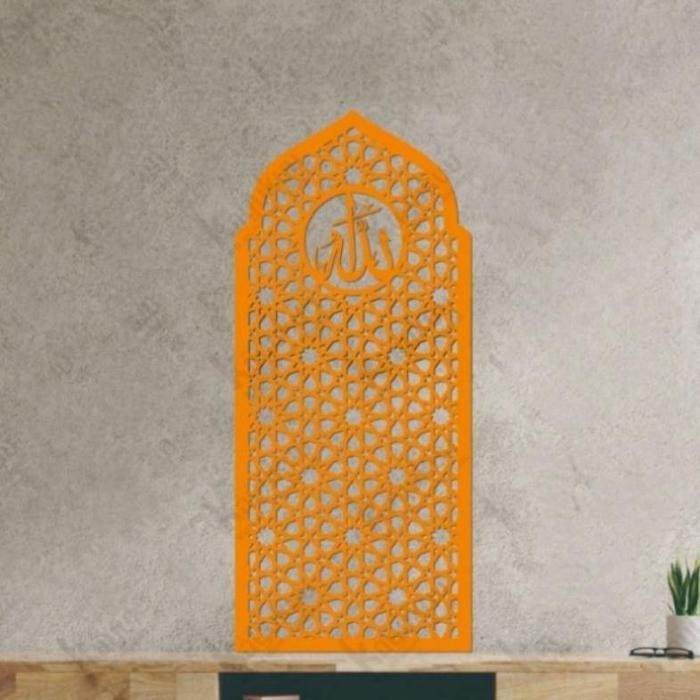 Hiasan Dinding Mihrab Mushola "Mihrab Kubah Lafadz Allah" Masjid /