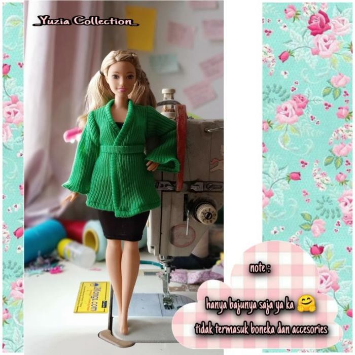 Yuzia42 - Garvita outer barbiie Handmade untuk Boneka Barbie Standart Barbie Curvy Barbie MTM (Hanya
