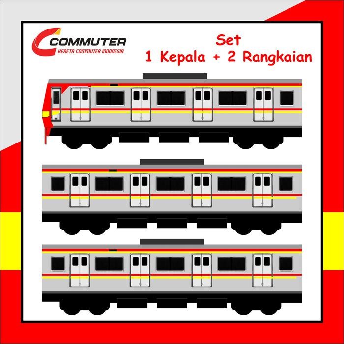 Kereta mainan commuter krl
