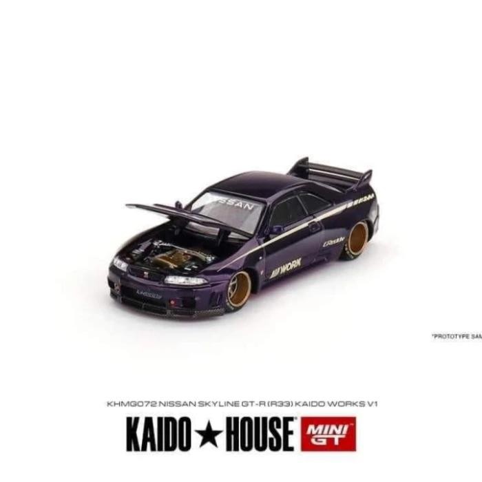 Mini GT Nissan R33 Kaido Purple