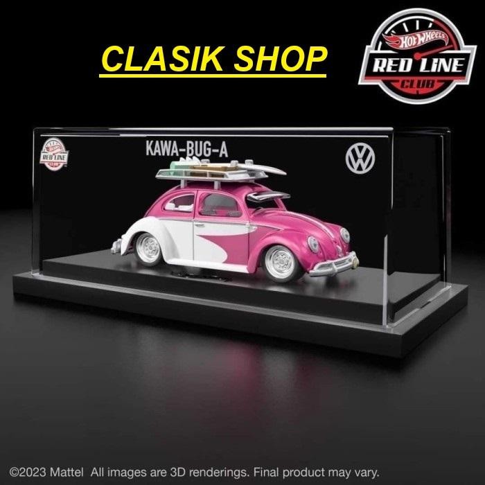 Hotwheels RLC Exclusive VW Volkswagen Beetle Kawa-Bug-A PInk White