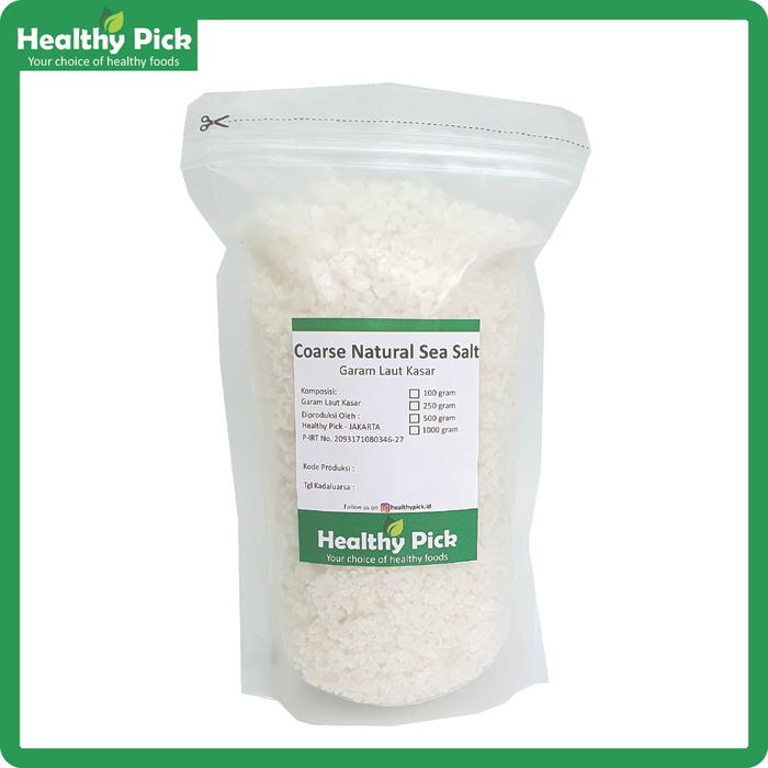 

TERLARIS Organic Natural Sea Salt Coarse Garam Laut Organik Natural Kasar 1 kg READY STOCK