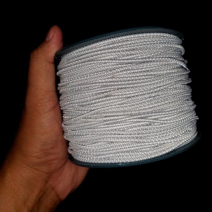 Tali Karet String Elastis Reflektif Reflektor 2.5Mm 3Mm Rol