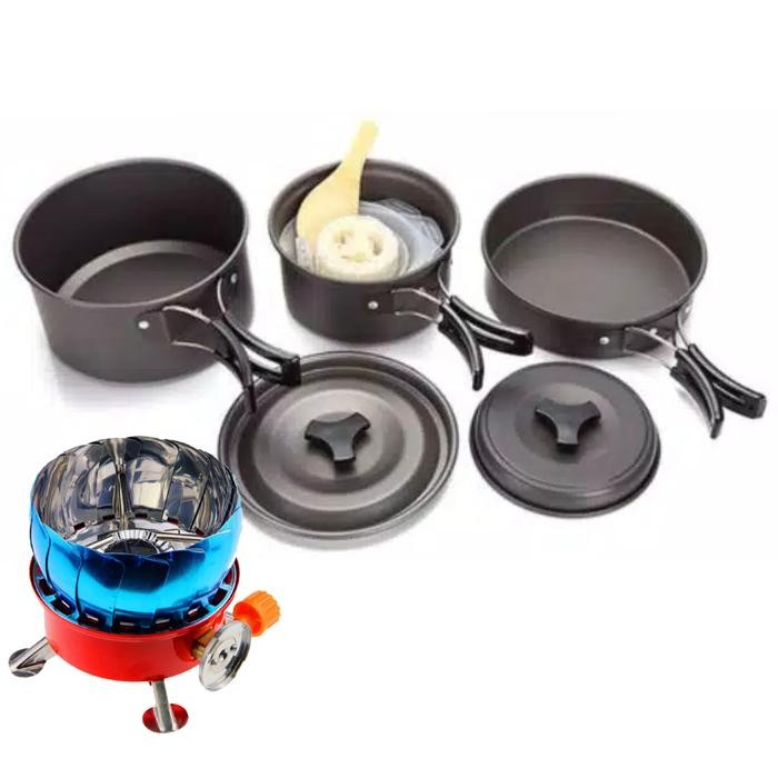 Paket Alat Ing Ds300 Kompor Windproof - Alat Hiking Nesting Ds-300