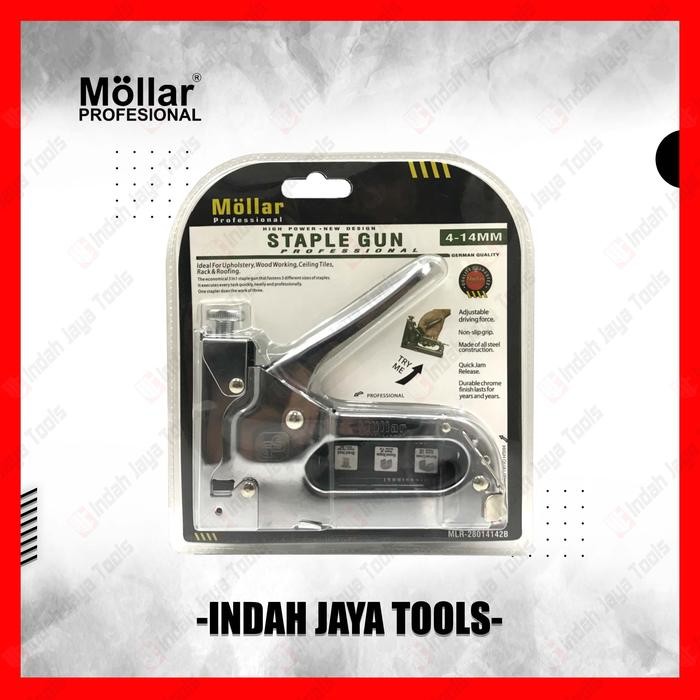 

MOLLAR Staples Gun Tacker 3 in 1 - Stapler Jok Tembak Hekter 3 Way