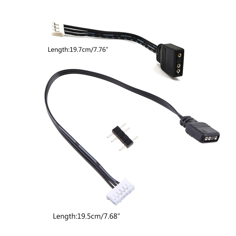 2025 New Cool Moon Fan Adapter Cable 4Pin/ 6Pin to 5V ARGB 3Pin Converter Cord For Coolmoon Fan