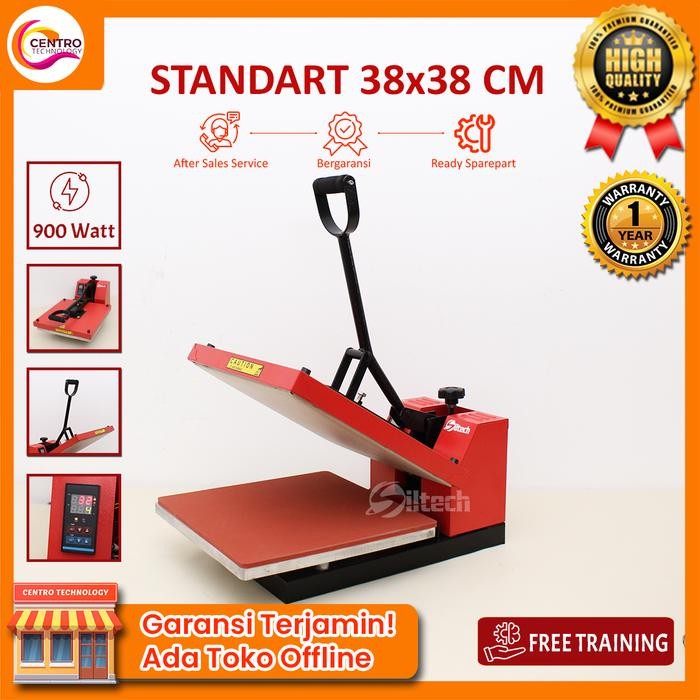 Mesin Press Kaos / Baju Digital 38x38 Mesin Press Kaos Siltech Digital Premium 900 Watt untuk Sablon