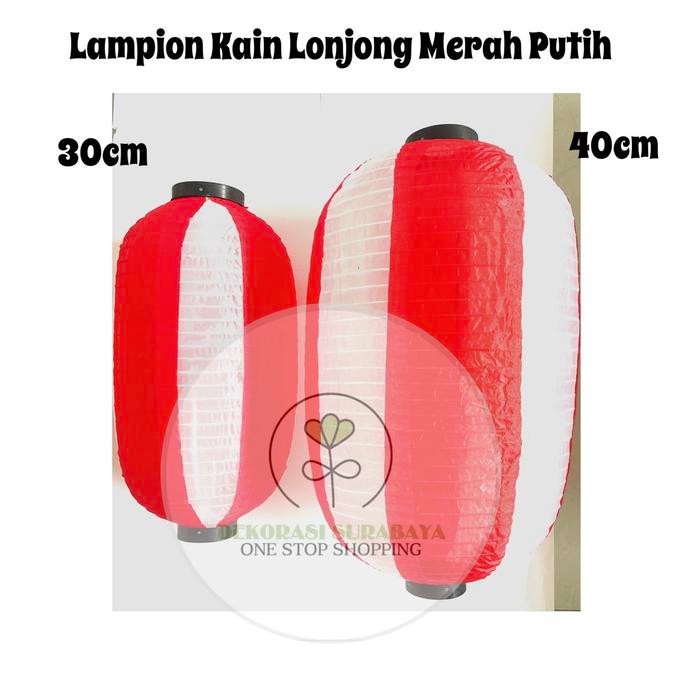 JUAL Lampion 17 agustus 30cm Merah putih