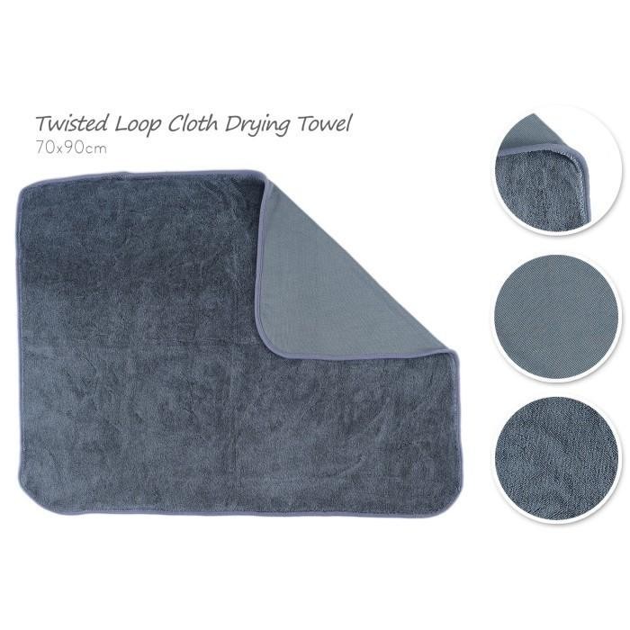 TERBARU Microfiber Drying Towel 600 GSM - Twisted Loop, Lap Pengering Mobil