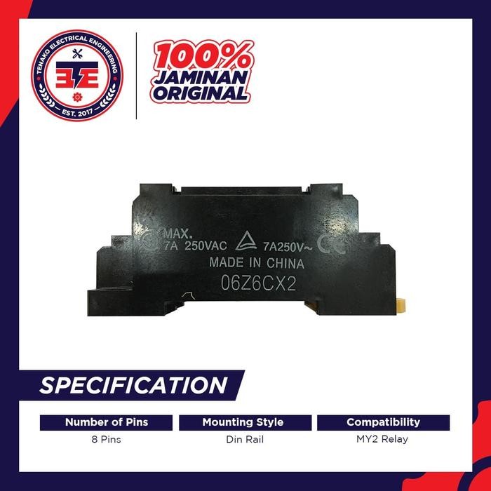Socket Relay Omron 8 Kaki Pyf08A-E Terbatas