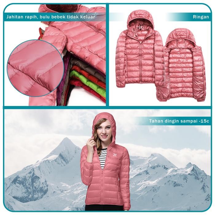 Elfs Active Puffin Down Hoodie - Jaket Bulu Angsa Wanita Ultralight Ul Outdoor
