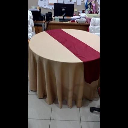 Terlaris table meja bulat + runner SALE