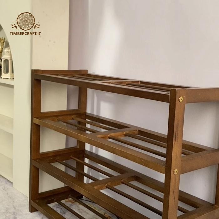 (Allthebest) Rak Sepatu Kayu Wooden Shoe Rack
