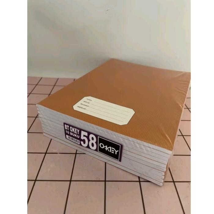 

Buku Tulis Okey 58 Lembar Ukuran Pendek / Kecil (Cover + 56 Lembar) Kraft Cover Coklat - 1 Pack Isi