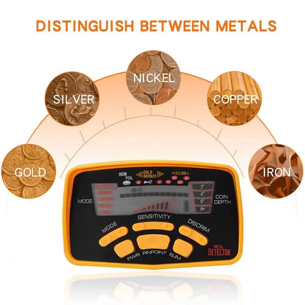 MD6250 Professional Metal Detector High Performance Underground Metal Detector Hunter Underwater