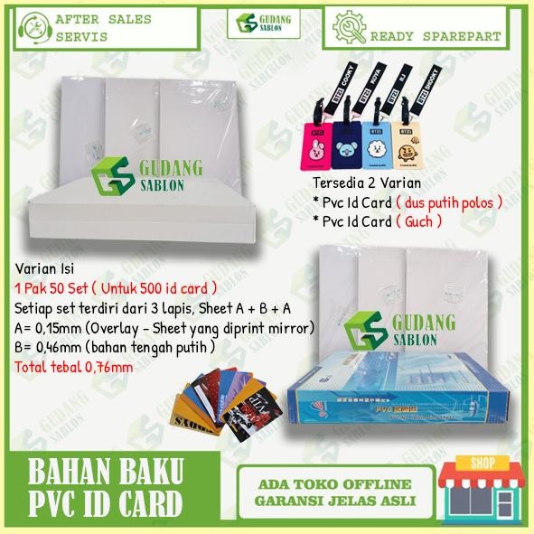

READY Bahan Baku PVC ID Card NEW