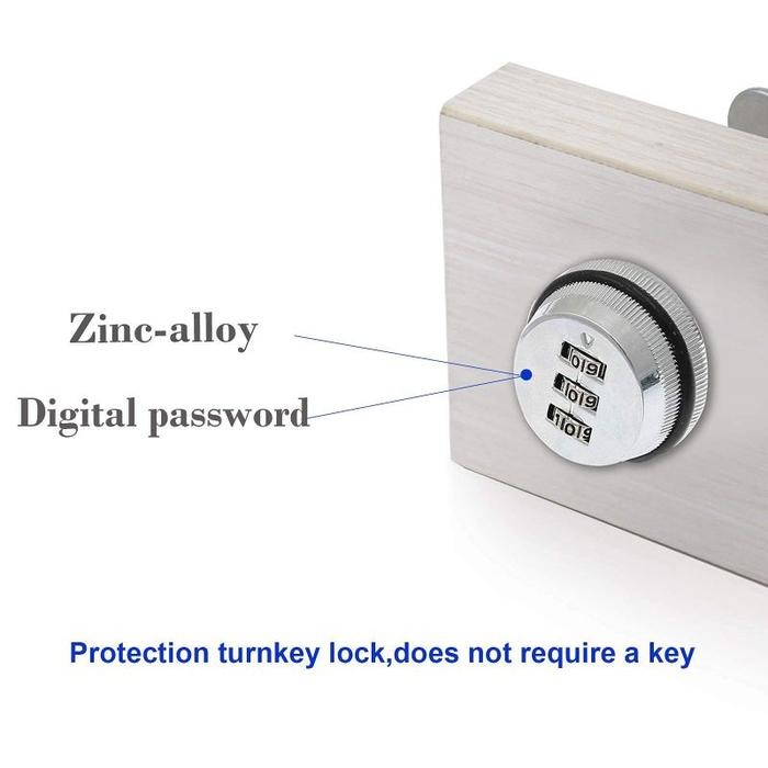 KUNCI KOMBINASI 3 DIGIT KUNCI LOKER PASSWORD KOMBINASI TIGA DIGIT KODE 636