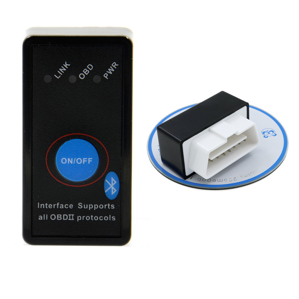 Bluetooth Elm327 V1.5 Obd2 Car Diagnostic Tool Elm327 Power Switch V1.5 On/Off Button Elm 327 Auto