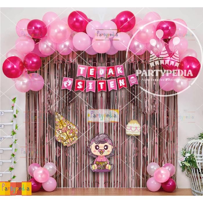 Dekorasi Tedak Siten Anak Perempuan