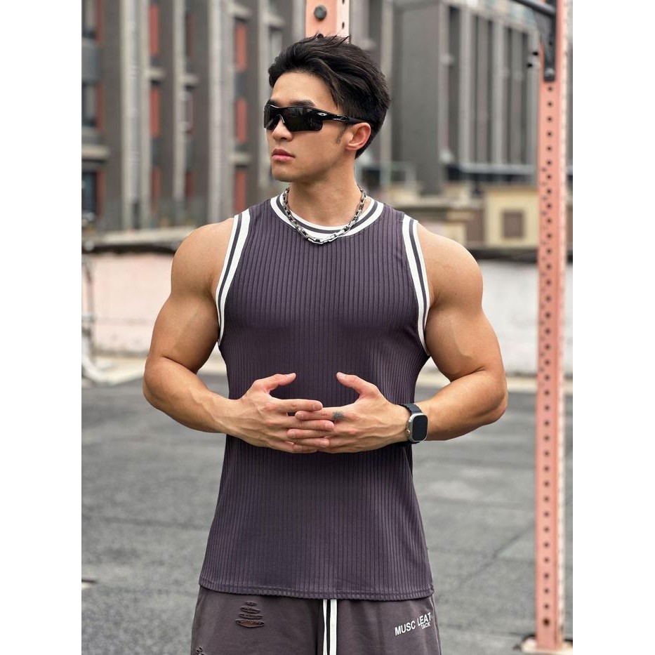 Tanktop Pria Gym Polos Bx-25 Sport Outdoor