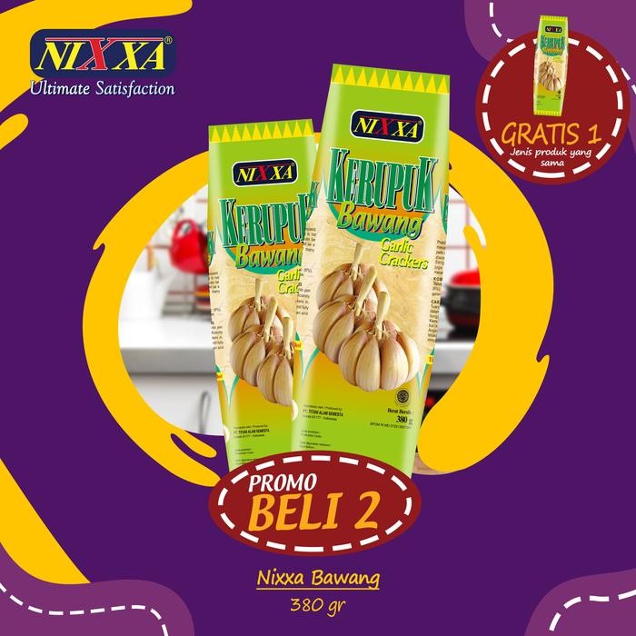 

Kerupuk Nixxa Bawang 380g