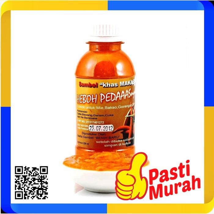 

SAMBAL KHAS MAKASSAR 220ML HEBOH PEDAAASnya SAMBEL MAKASAR PEDAS PEDES