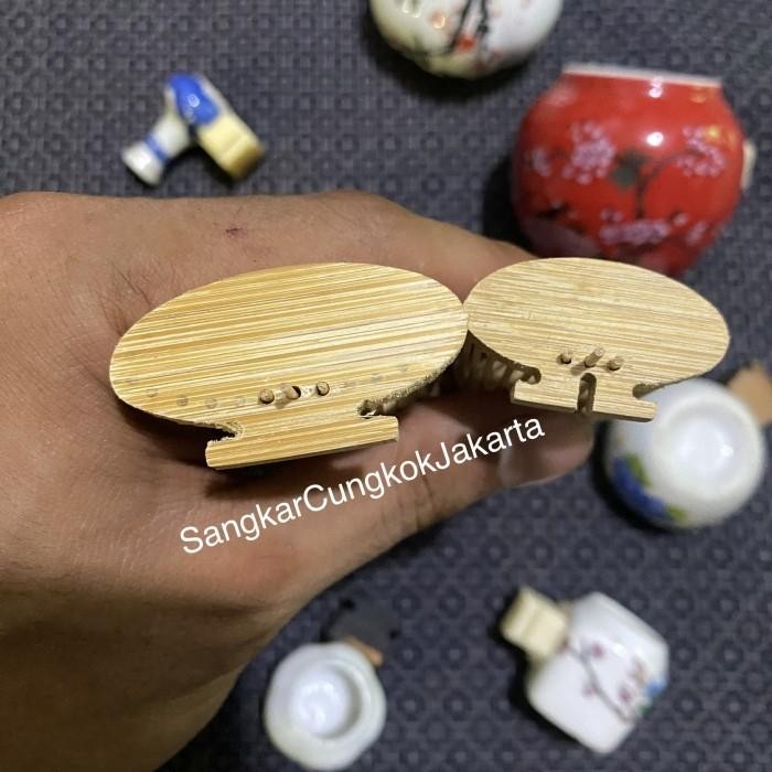 Tempat Jangkrik Serangga Sangkar Burung Kecil Bahan Bambu