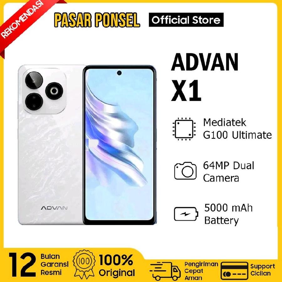 ADVAN X1 SMARTPHONE 8/128 GB GARANSI RESMI ADVAN INDONESIA TERMURAH