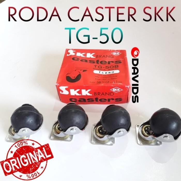 (Allthebest) RODA ETALASE CASTER BULAT KARET 2" SKK/ RODA SKK TURBO TG50