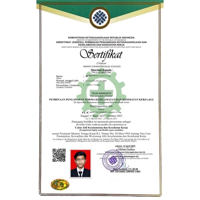 Masih Ada. K3 Umum Pekerjaan Penunjang