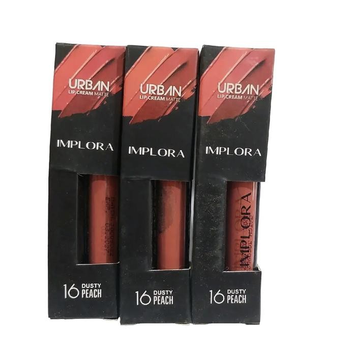 (3 PCS) URBAN LIPCREAM MATTE IMPLORA/ Implora Liostick/ Boleh Random/ Campur no 1-20 Warna Tulis di