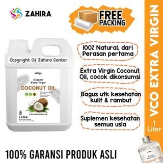 

DISKON ASLI VCO PREMIUM 1 LITER Kemasan Jerigen Food Grade Murni Minyak Kelapa Aman Dikonsumsi