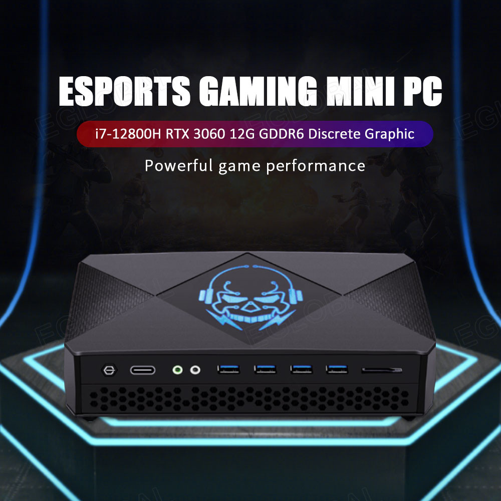 EGLOBAL Mini PC Gaming i9-11900H i7-12700H 1 Nvidia RTX3060 12G 32G DDR5 2TB NVMe PC Windows11 Deskt