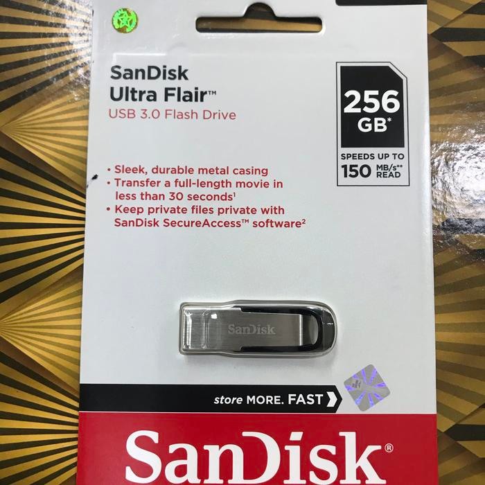 TERBARU ORIGINAL SANDISK FLASHDISK 256GB ULTRA FLAIR USB 3.0 FLASH DISK 256GB