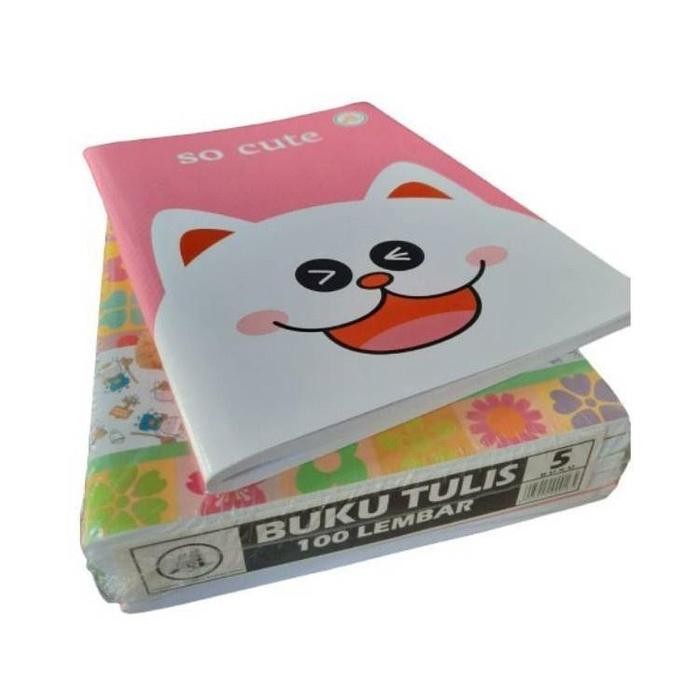 

BEST SELLER (PACK) Buku Tulis Sekolah Garis 100 Lembar - AA